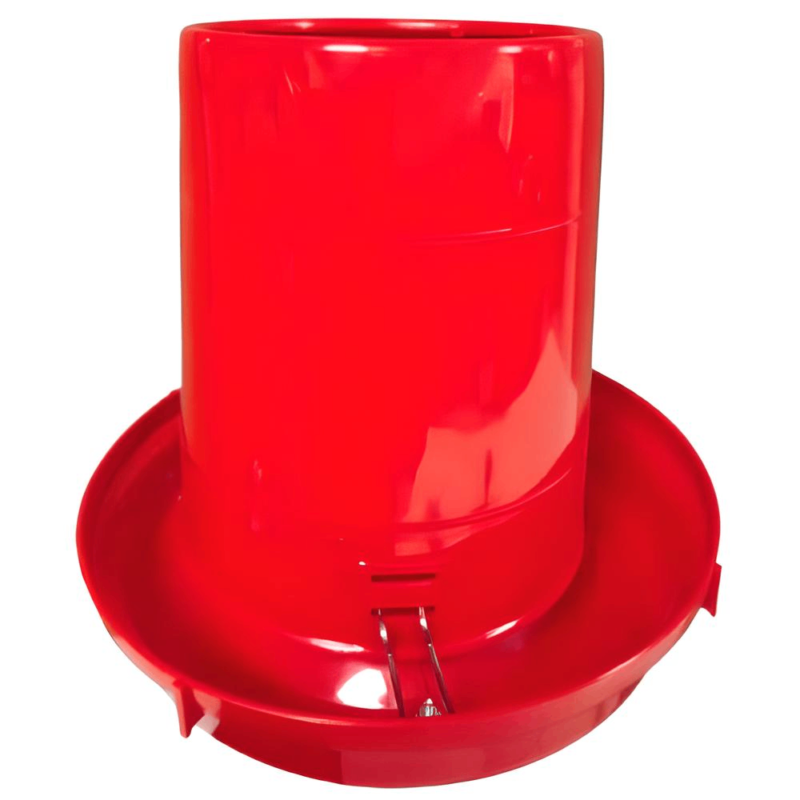 COMEDERO PARA POLLO CON TOLVA + PLATO HDPE Y GANCHO DE 5 KILOS