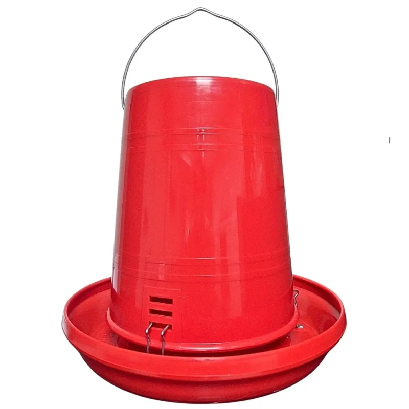 COMEDERO PARA POLLO CON TOLVA + PLATO HDPE DE 15 KILOS